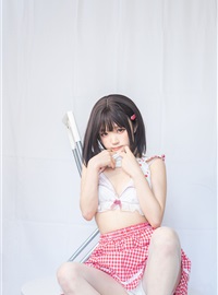 神沢永莉 - 粉色格子裙(16)